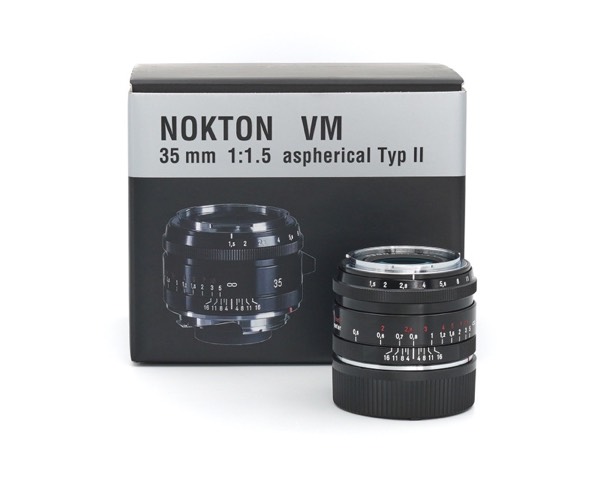 Voigtländer Nokton 35mm 1.5 II VM Vintage Line schwarz für Leica M Aussteller